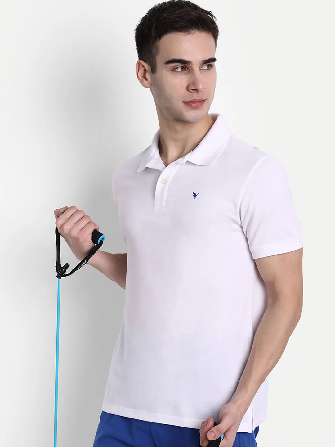 Premium White Cotton Half Sleeve Polo