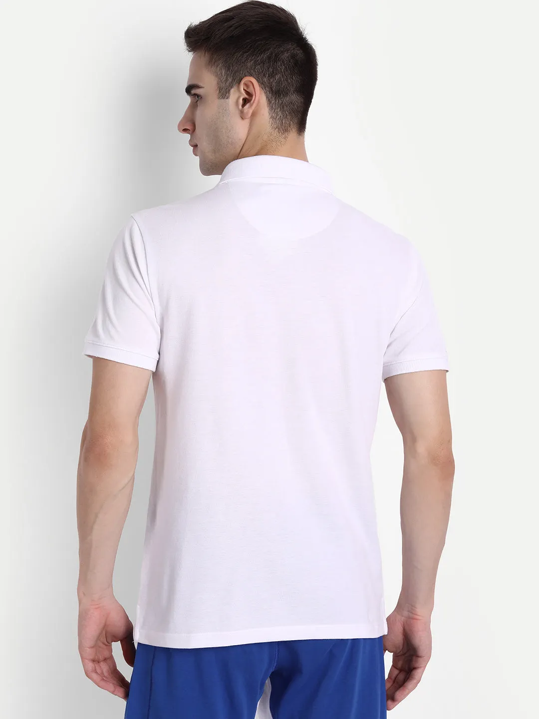 Premium White Cotton Half Sleeve Polo