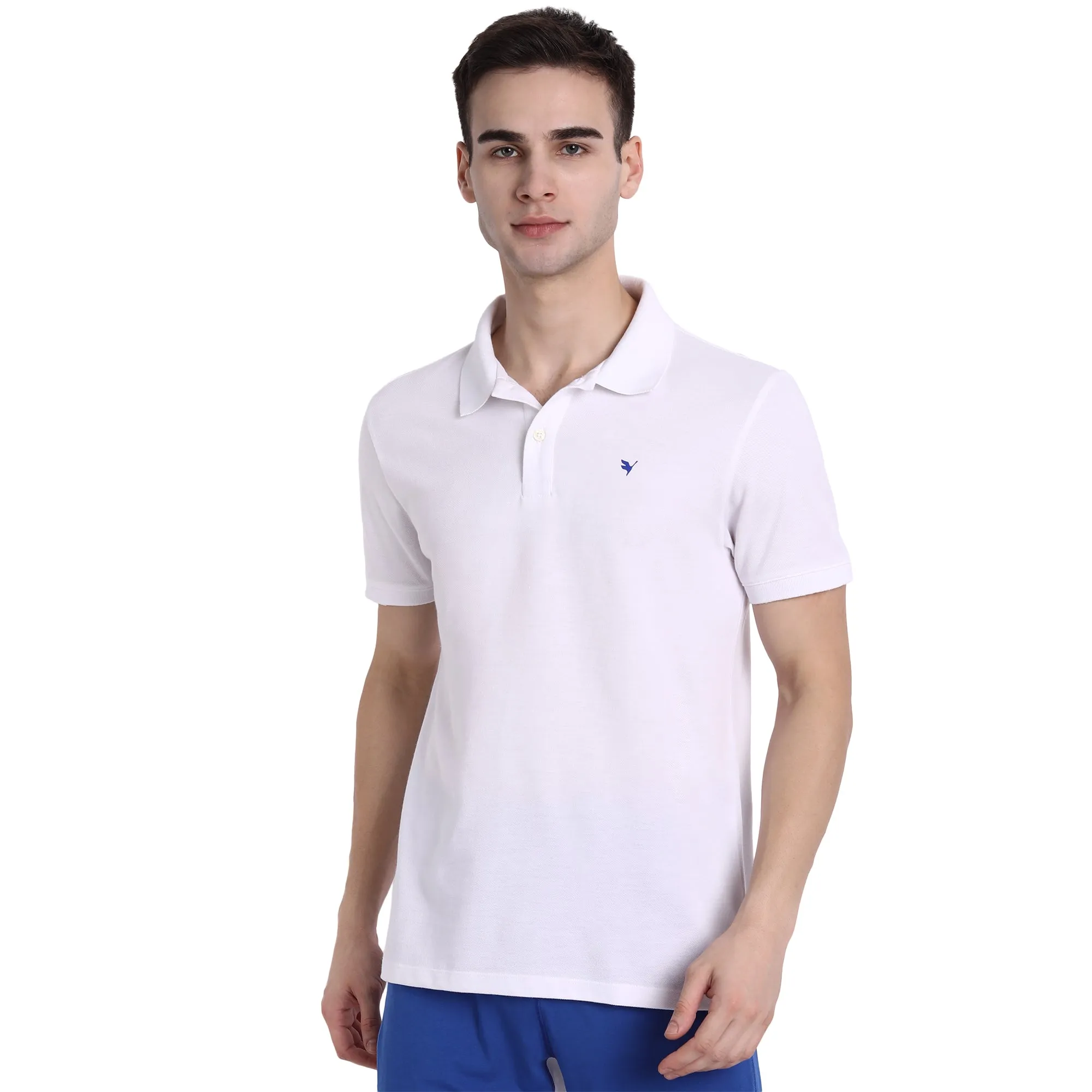 Premium White Cotton Half Sleeve Polo