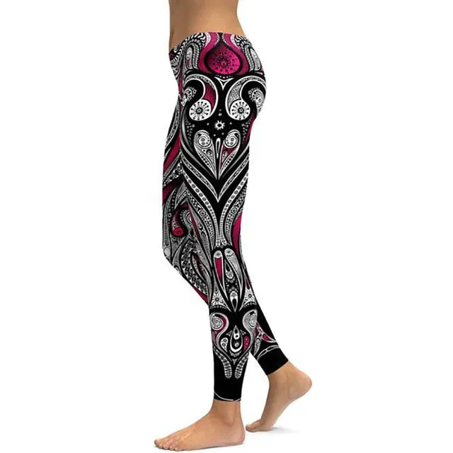 Print Yoga Pants Women