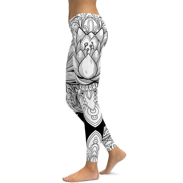 Print Yoga Pants Women