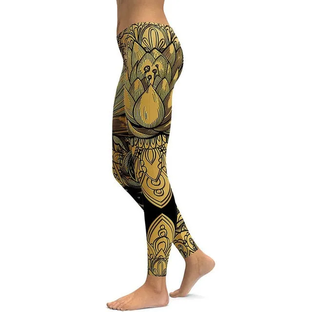 Print Yoga Pants Women