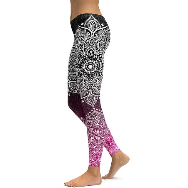 Print Yoga Pants Women