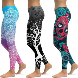 Print Yoga Pants Women