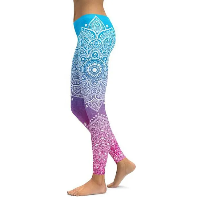 Print Yoga Pants Women
