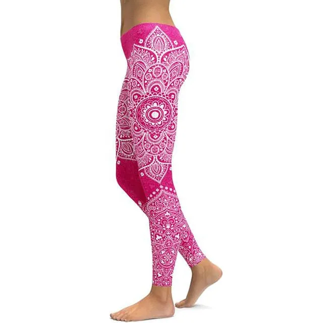 Print Yoga Pants Women