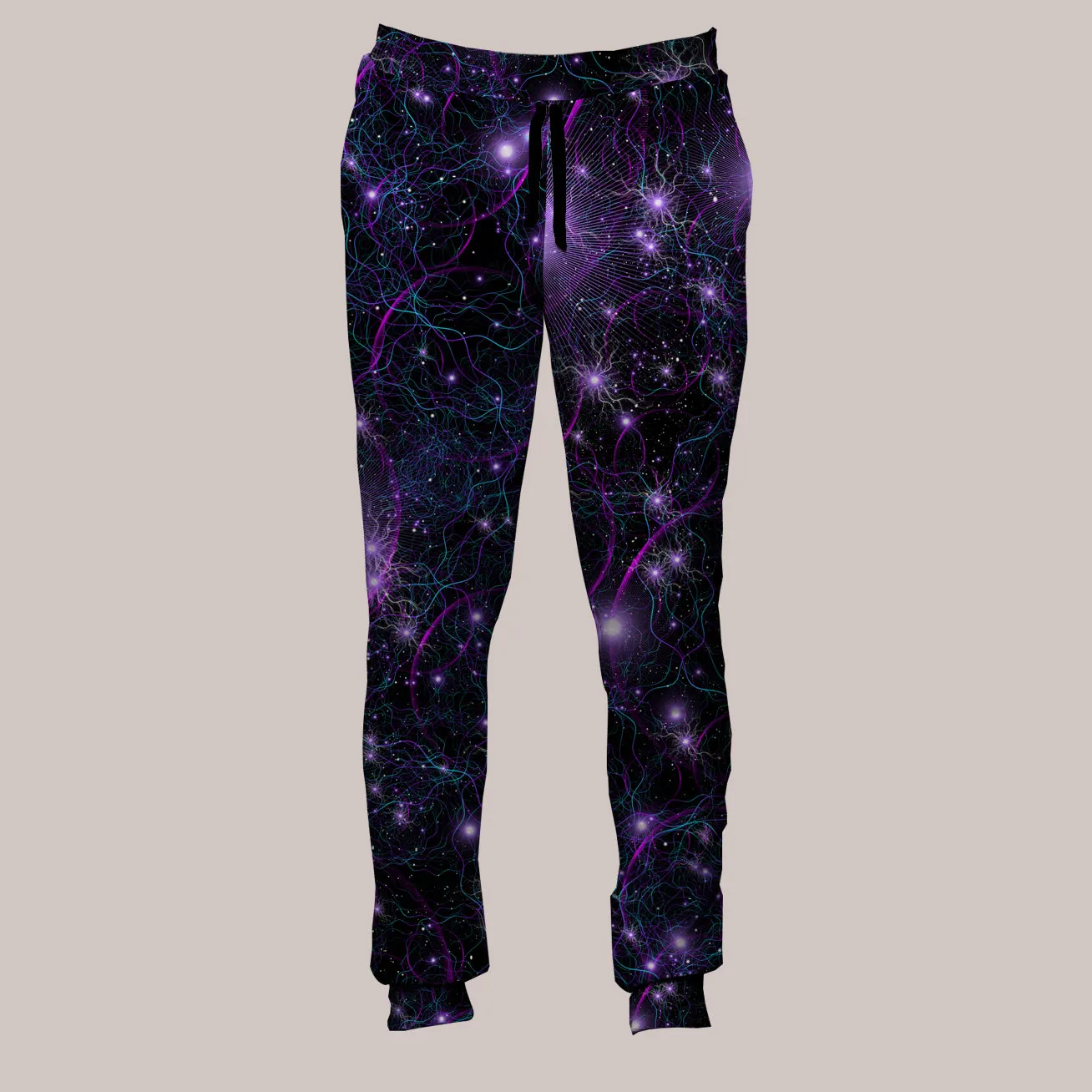 Psychedelic Joggers (UV/RGB, Eco-Friendly, Unisex, Fleece-Lined) | LANIAKEA