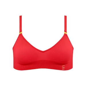 Recycled Wireless Bra DD  - Flame