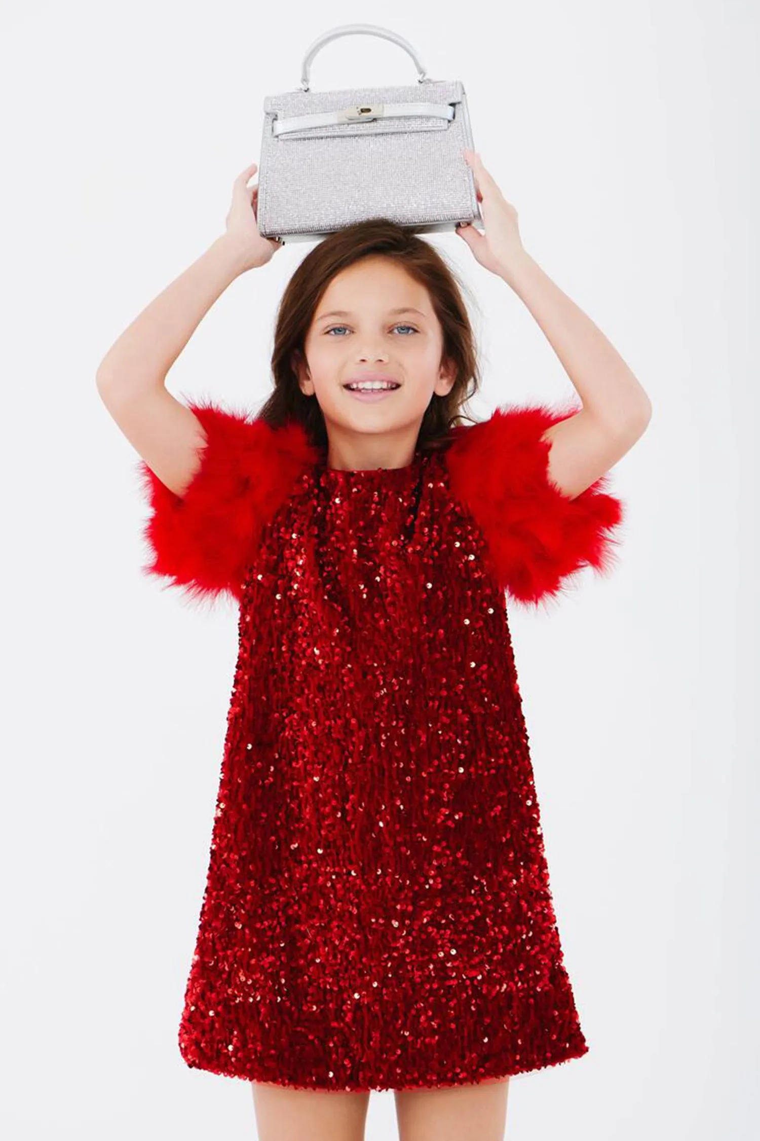 Ruby Red Feather Dress