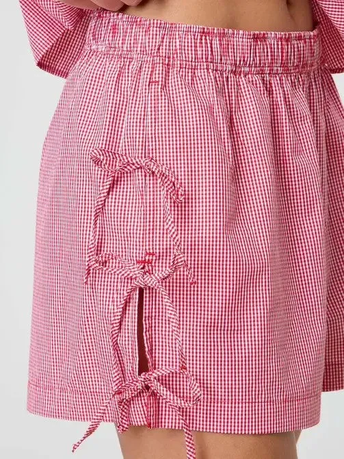 Side Tie bow shorts