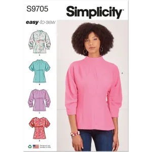 Simplicity Sewing Pattern S9705 Misses' Tops