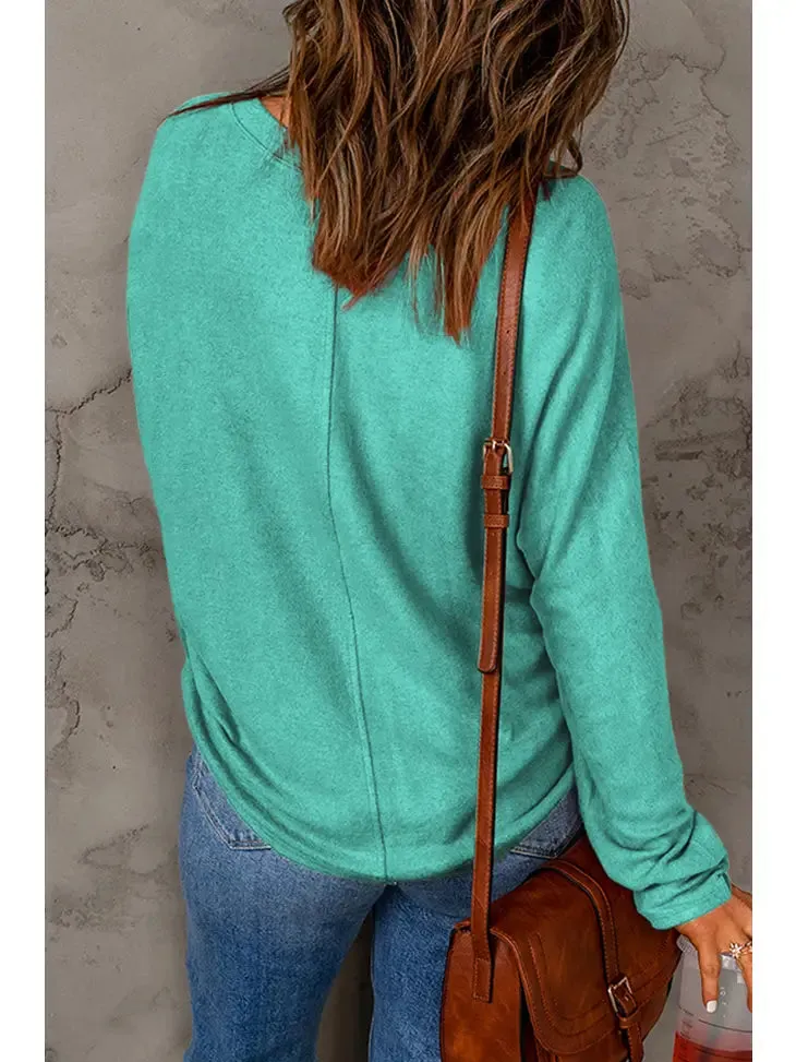 Solid Color Patchwork Top