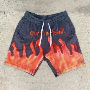 Statement street style casual sports shorts