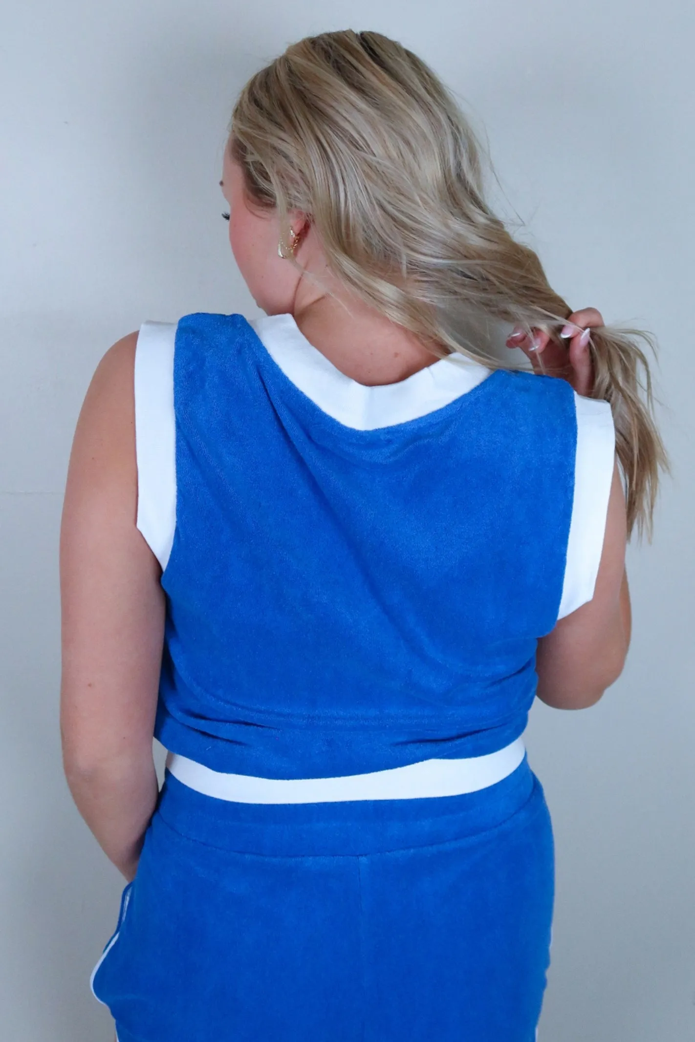 The Softest V Neck Terry Vest