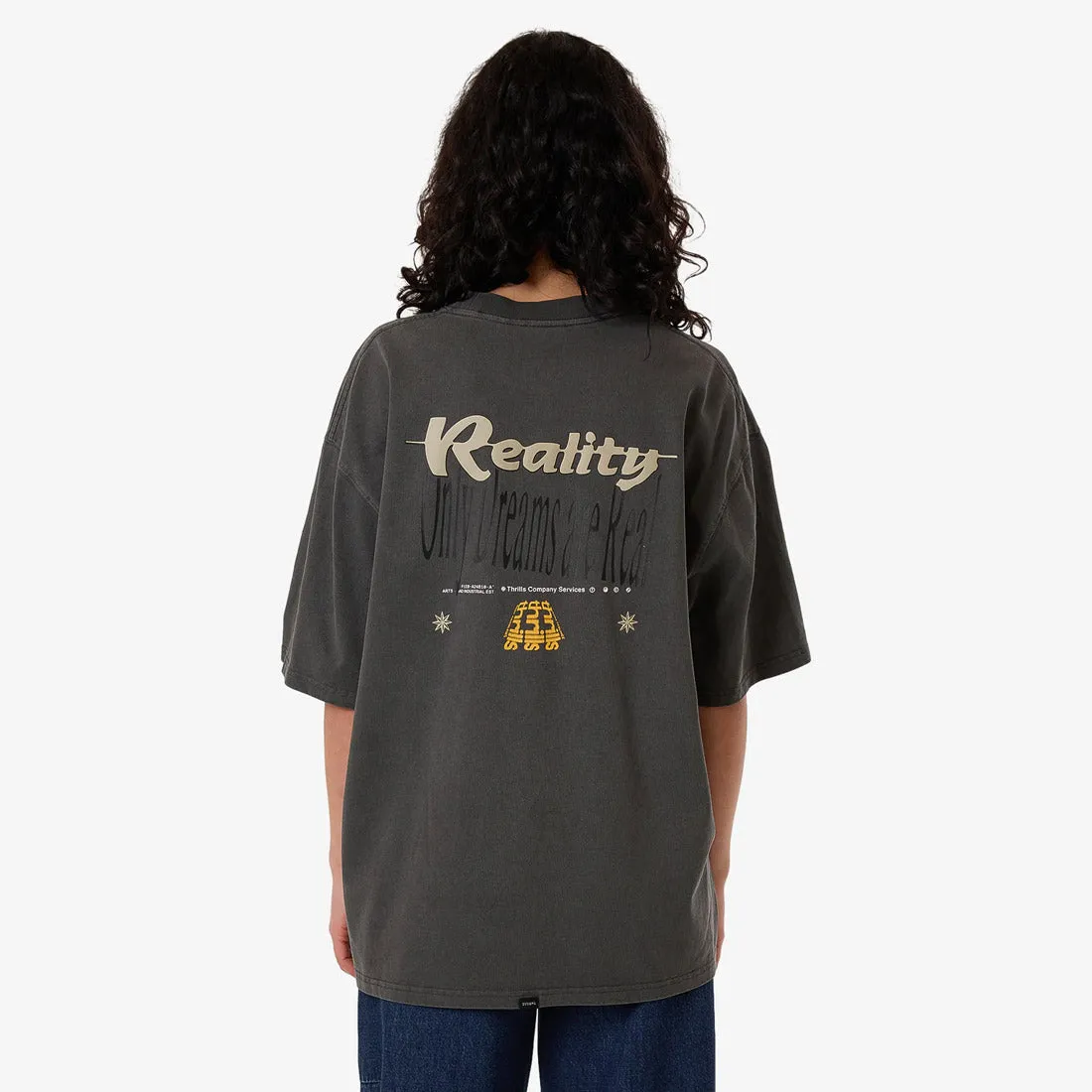 THRILLS Women's Dream Reality Oversized Tee - Merch Black