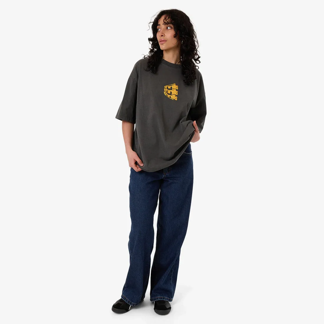 THRILLS Women's Dream Reality Oversized Tee - Merch Black