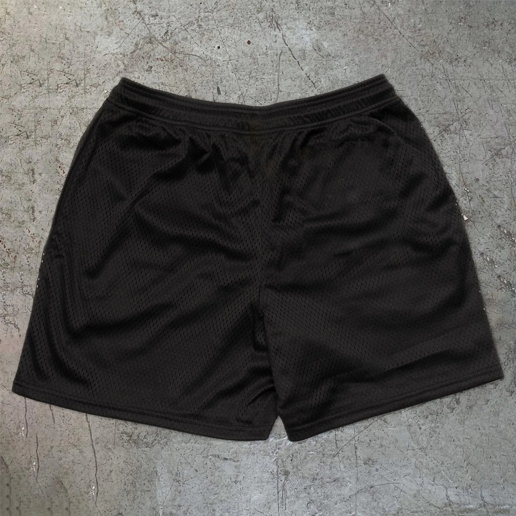 Tide brand cartoon printing casual mesh shorts