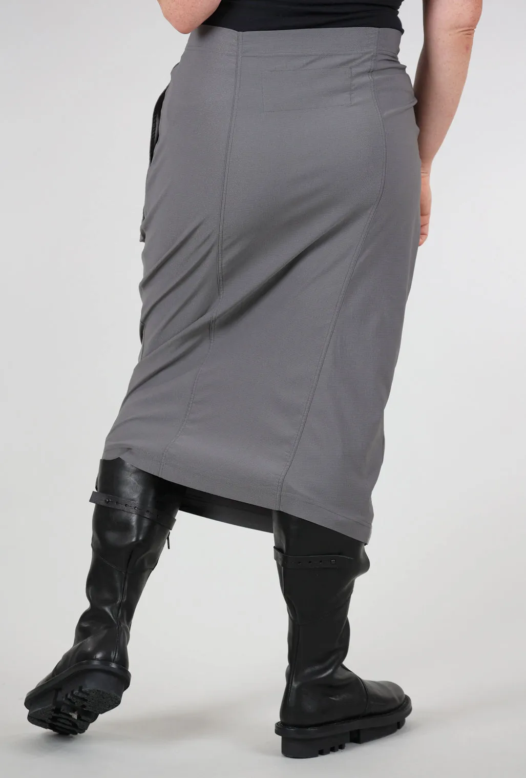 Twill Tech Slim Skirt, Rock