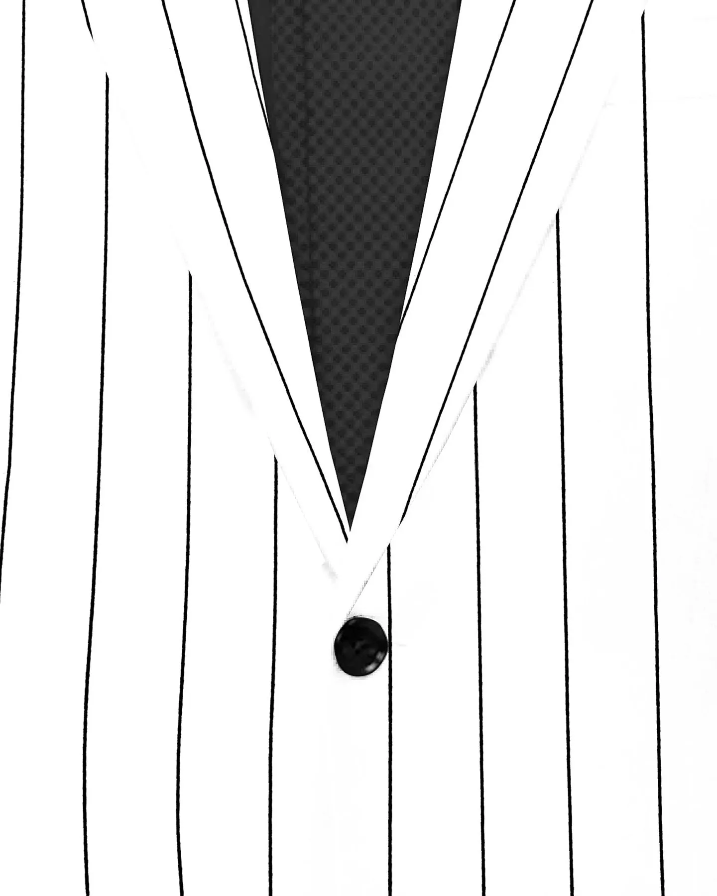 White Men's Two Button Dress Party Stripe Print Suit Jacket Notched Lapel Slim Fit Stylish Blazer