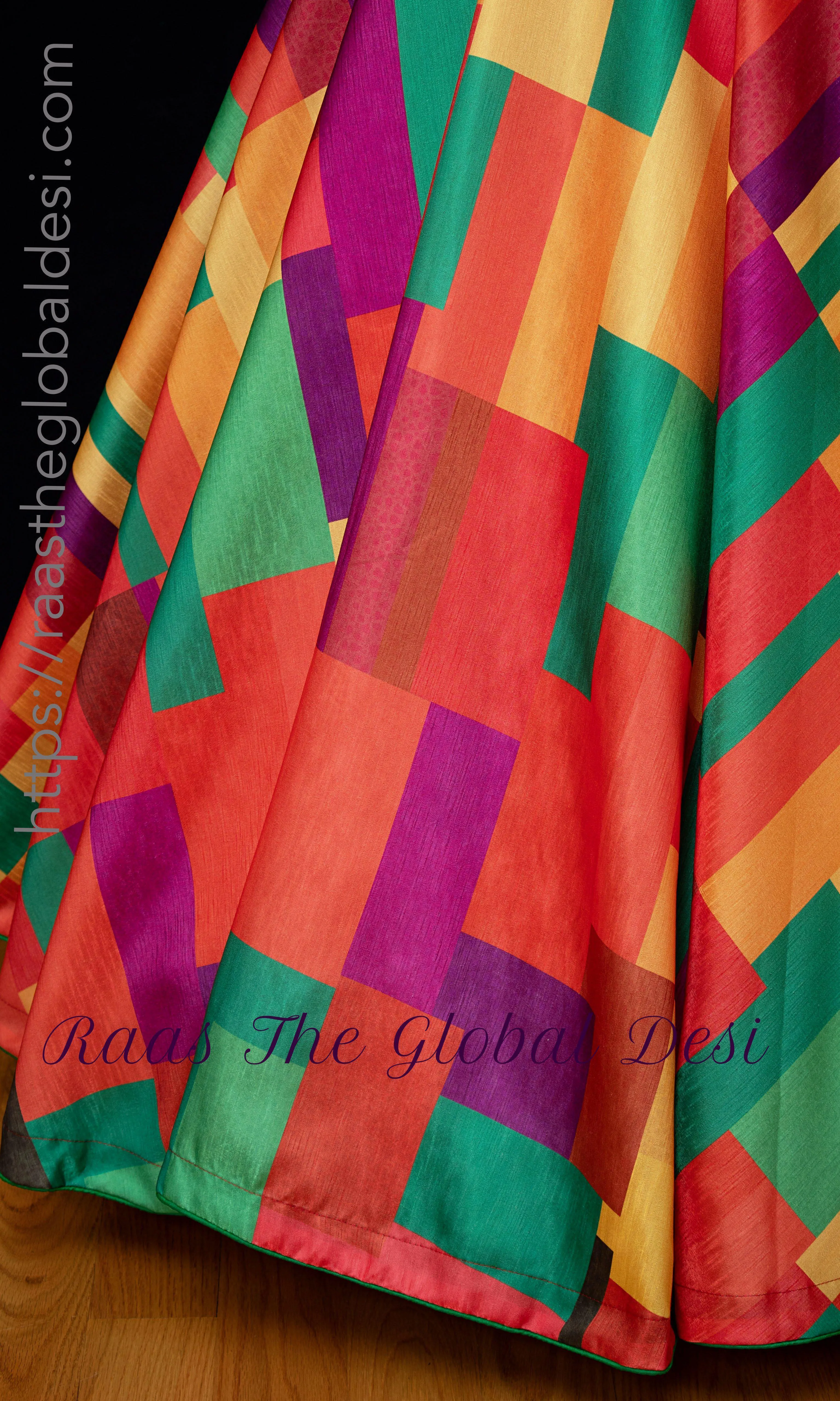 Wild Printed Multicolor Skirt