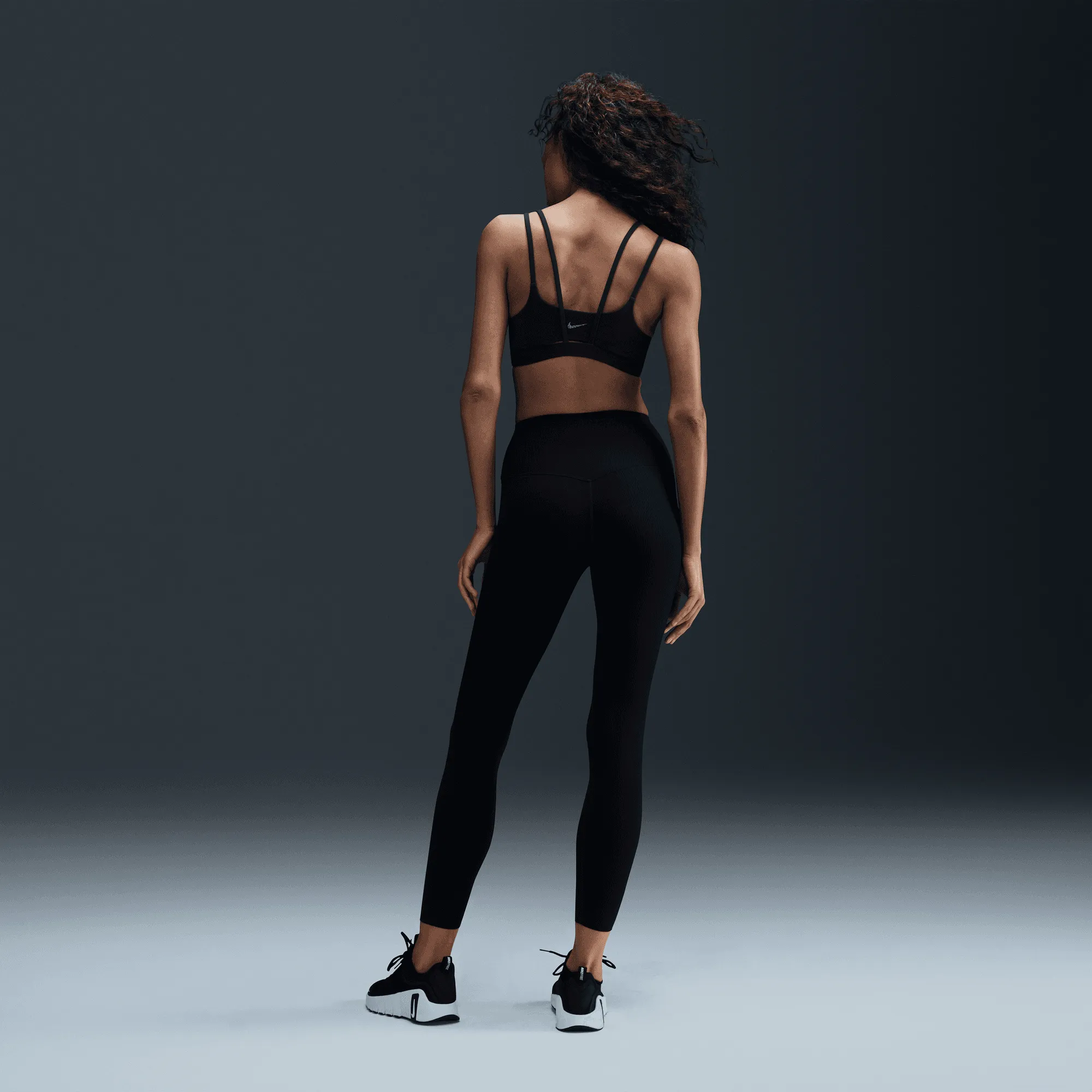Women's Zenvy Strappy Light-Support Padded Sports Bra (010 - Black/Sail)