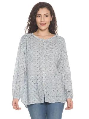 Youngly Raindrop Print Top